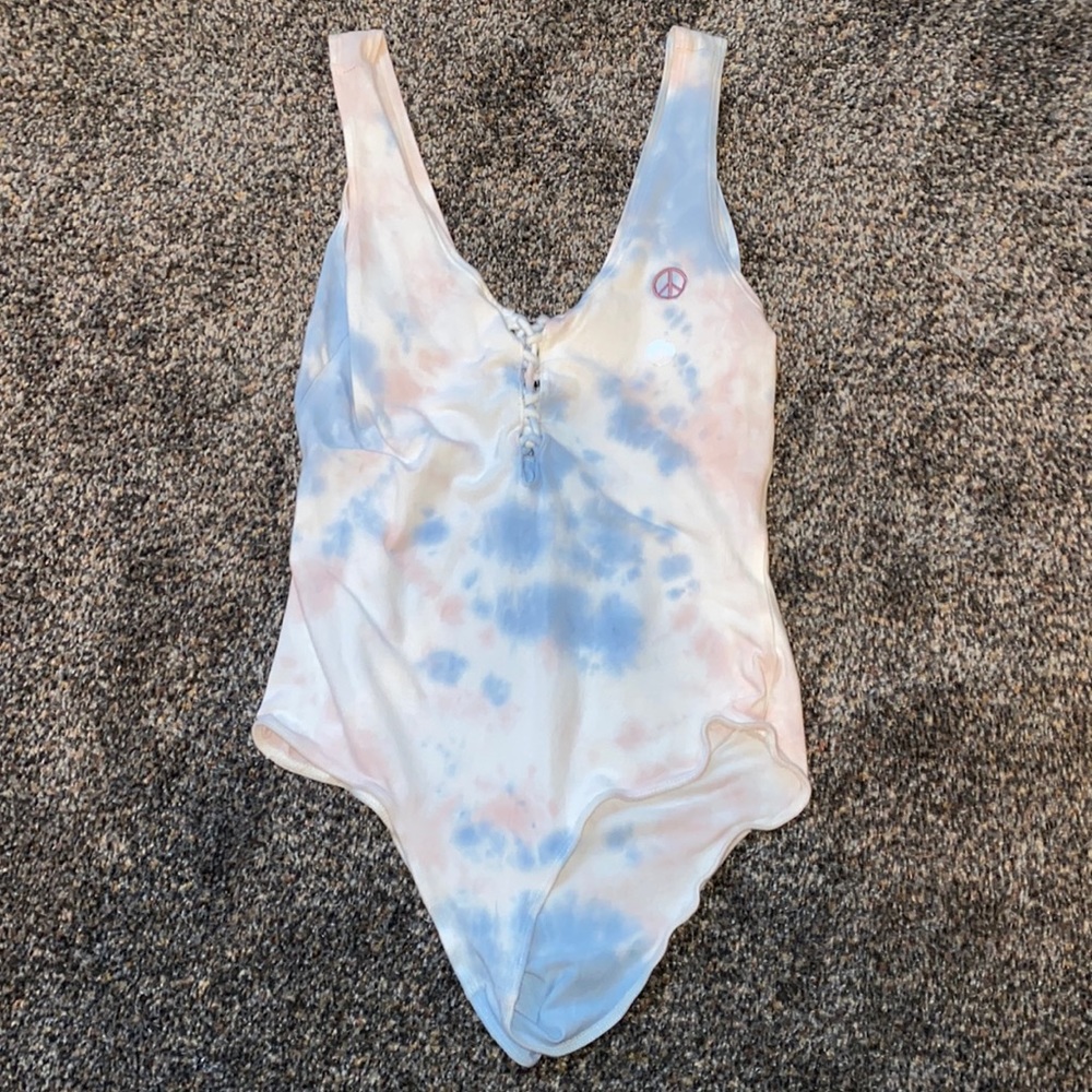Tie dye onsie from PacSun.  LA hearts brand .